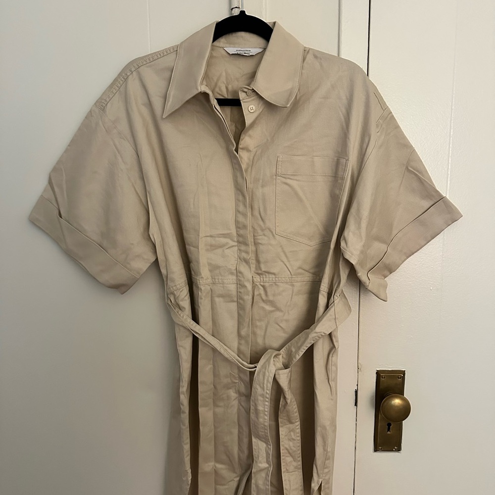 & Other Stories Beige Shirt Dress
